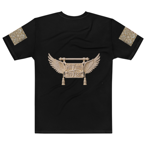 Men’s (All Faith No Fear) all over print cotton crew neck t-shirt (Copy)